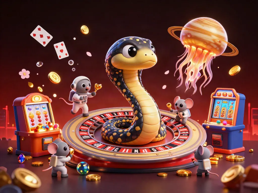 Experience thrilling gameplay at w188, where astronaut mice place bets on a roulette wheel crafted from Saturn's rings.