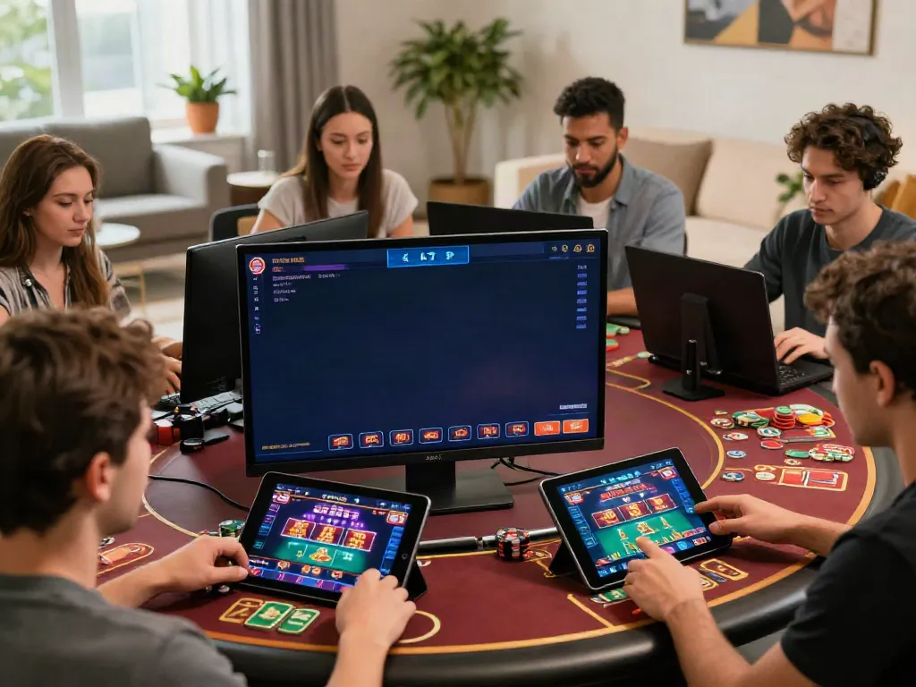 Engaging online gaming environment featuring players enjoying 9bet com's dynamic platform.