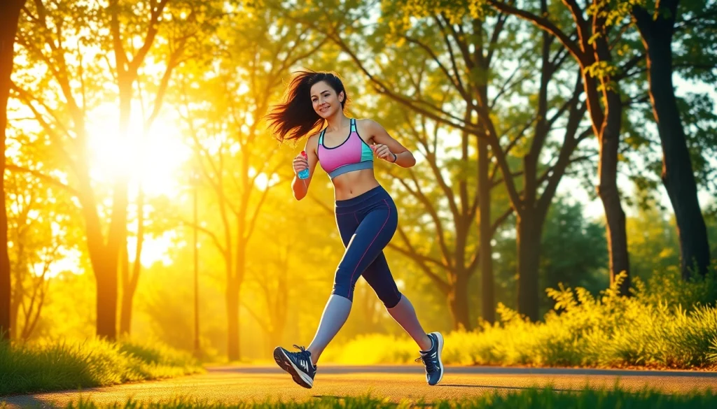 Fit individual jogging in nature, symbolizing weight loss success via healthy lifestyle changes.