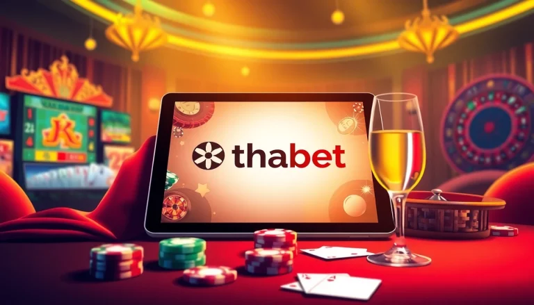Experience thrilling gaming at Thabet Casino featuring vibrant slots and poker tables.
