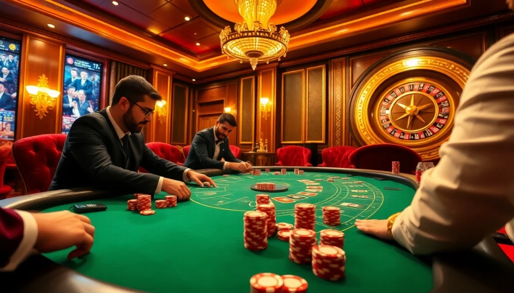 Experience high-stakes excitement at 79king's luxurious casino tables.
