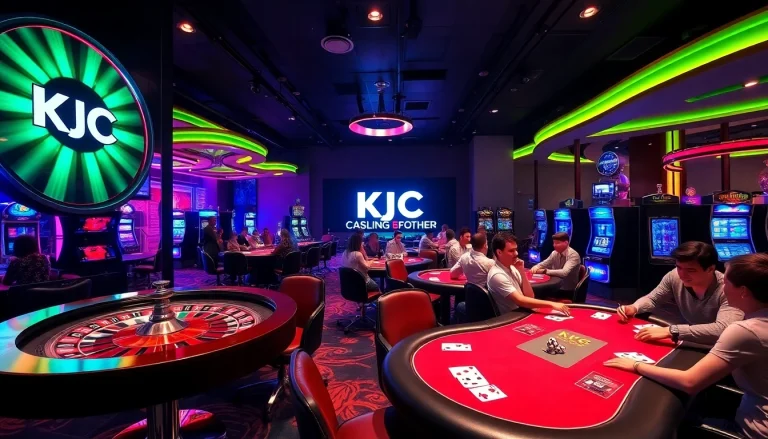 KJC members enjoying a thrilling game at a luxe casino table with professional chips.