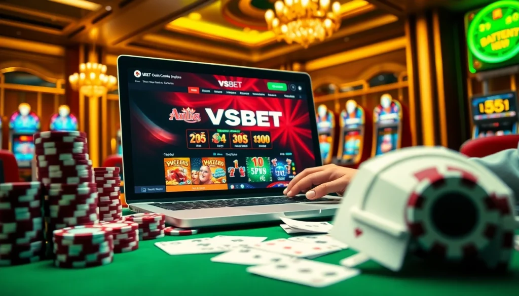 Experience the excitement of online gambling with VSBET's engaging gaming interface and vibrant atmosphere.