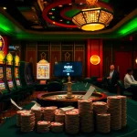 Engaged players enjoying a thrilling atmosphere while navigating doaslot login on a luxurious casino floor.