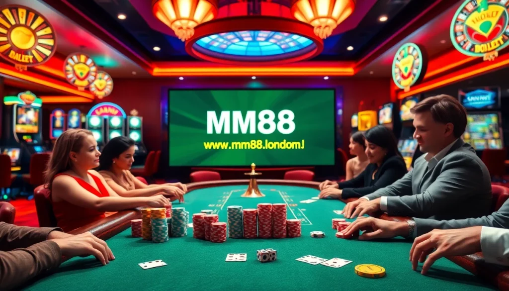 Experience thrilling gameplay at https://mm88.london/ with exciting poker action and vibrant casino atmosphere.