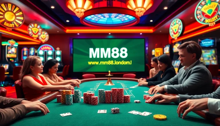 Experience thrilling gameplay at https://mm88.london/ with exciting poker action and vibrant casino atmosphere.