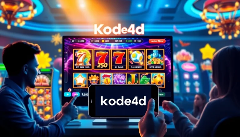 Experience the excitement of Kode4d link through vibrant online gaming visuals.