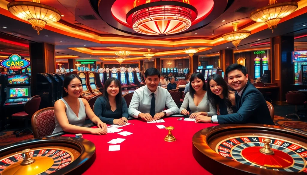 Engage in exciting table games at https://rr88a.us.com/ with vibrant players placing bets and cheering.