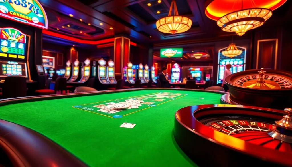 Experience thrilling gameplay at PG88 with dynamic casino tables and vibrant slot machines.