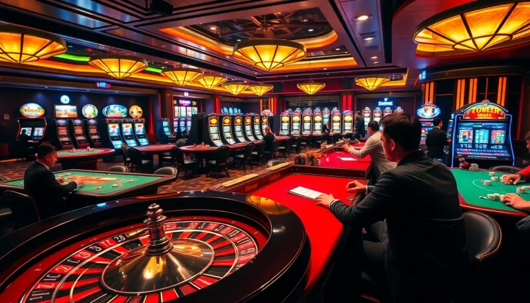 Experience thrilling games at 789club online casino with vibrant tables and eager players.