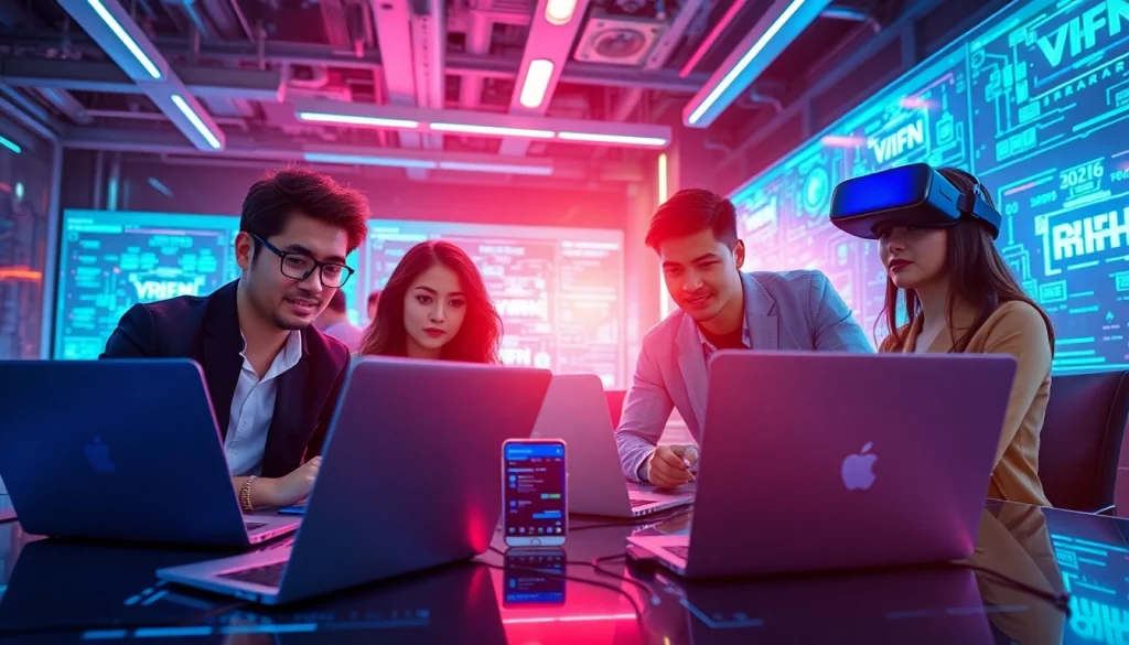 快连官网在一个动态、现代的数字工作空间中呈现，展示先进技术。