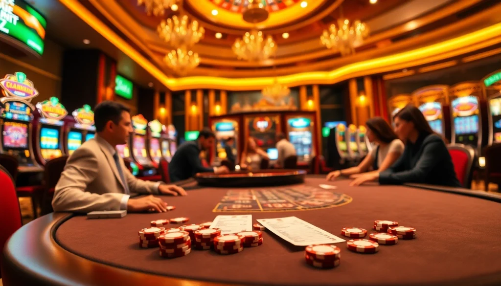 Experience the excitement of 123win com 79 at a high-stakes poker table with colorful chips.