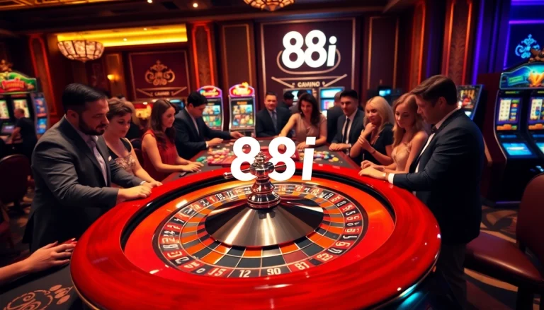 Gamblers strategizing at a casino roulette table featuring the keyword 88i through elegant decor.