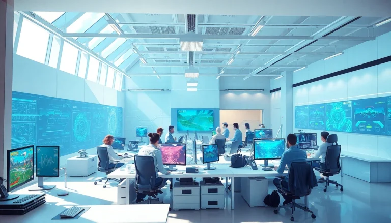 Innovative game development scene showcasing game AI integration.