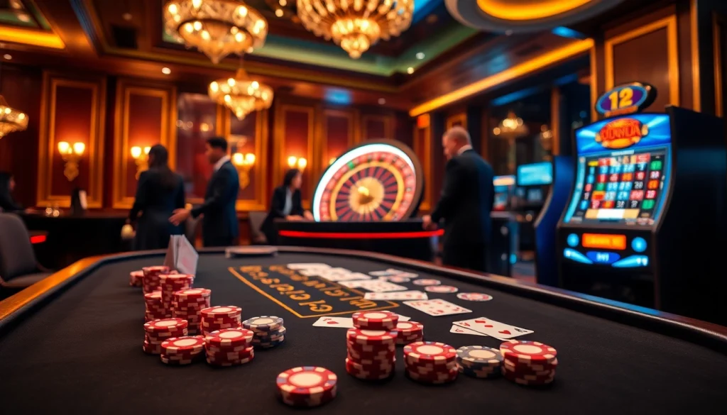 Engaging moment at the sumvip club featuring poker players around a gaming table.