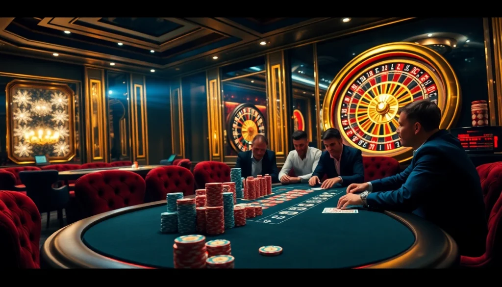 Exciting poker game action at HitClub, showcasing vibrant poker chips and attentive players.