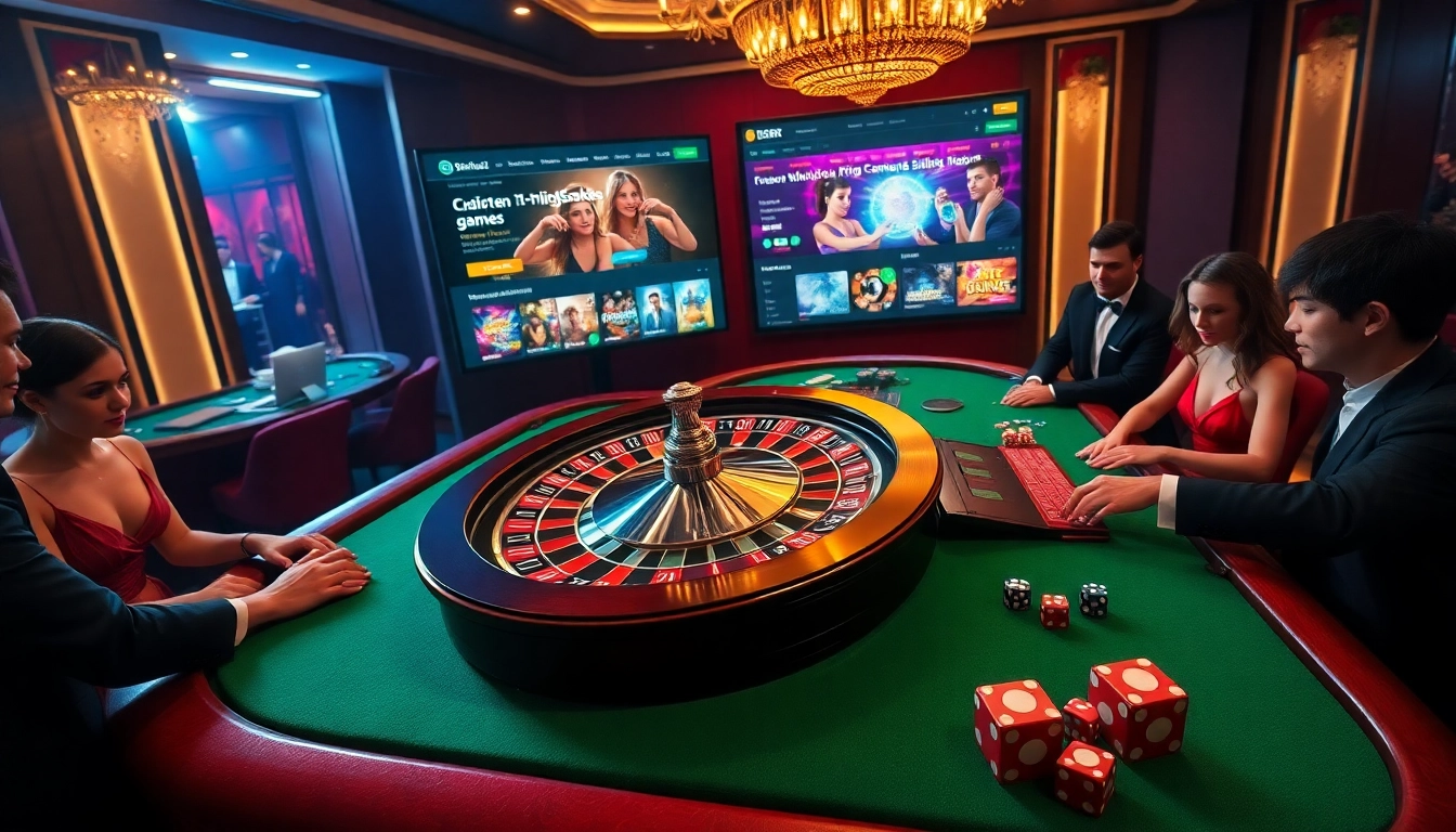 Players placing bets at a casino table featuring online gambling interface https://5mbcr.com/ for an engaging experience.
