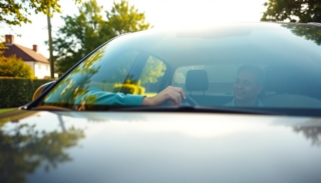 Engaging driving lesson Bury St Edmunds showcasing instructor assisting a learner.