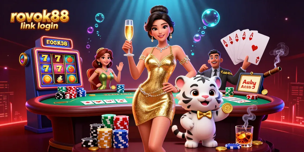 Play exciting games at rokok88 link login with a glamorous scene of luck and riches.