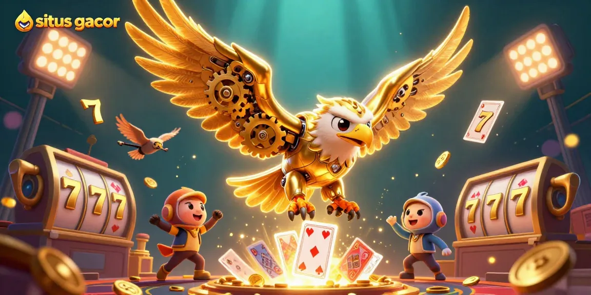 Experience winning chances at situs gacor with dynamic 3D gambling symbols and characters.